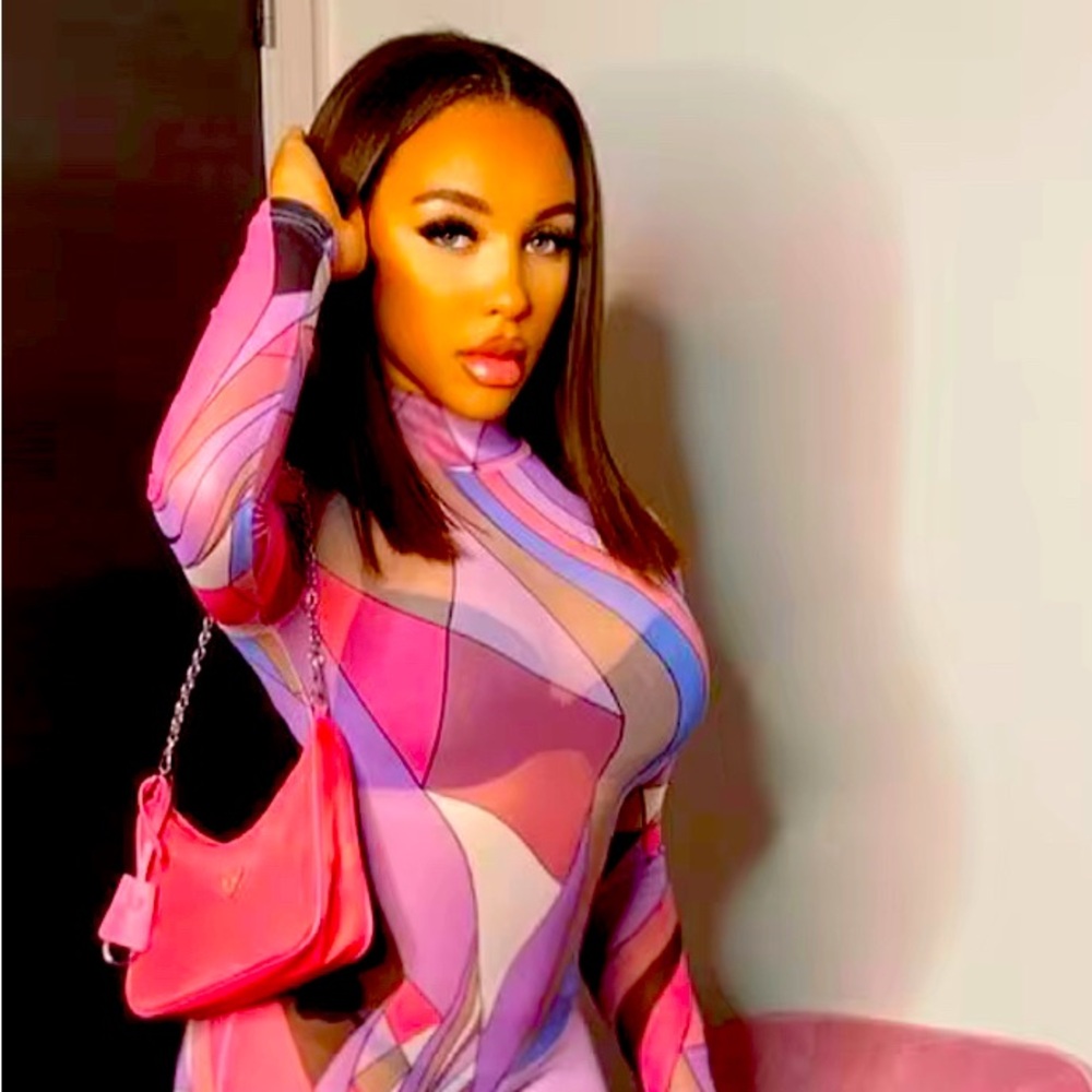 Colorful Abstract Bodycon Dress